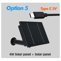 태양광패널 소형 캠핑 접이식 가정용 캠핑카 태양광 패널야외 충전식 태양 전지 패널 전원 2m 케이블 USB T, 05 5V TpyeC No Battery