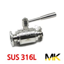 명인코리아 MK 쎄니타리 퀵밸브 2페럴 SUS316L (17379), 1개