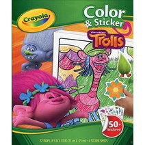 Crayola 색상 및 스티커 드림웍스 트롤 5250568204