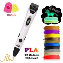 [해외] Dikale 3D 된 로고와, PLA Filament Red US Plug 36m
