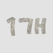 e베이비랜드 마우스 응원머리띠제작 _ 파티머리띠 생일파티용품, ♥글자 펠트스티커♥ GF_1글자 실버