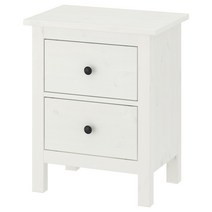 이케아 HEMNES 헴네스 2칸 서랍장 화이트 스테인 54x66 cm 503.556.87