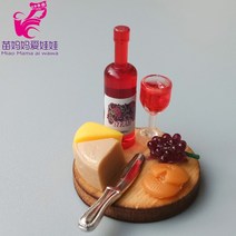 미니어쳐만들기 모형 DIY 바비 블라이스 Ob11 1/8 1/12 Bjd 인형용 미니 음식 인형 하우스 악세서리 빵 스무디 아이스크림 브레이크 퍼스트 에그 디너 세트, [07] A21