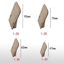 미니어처diy 조립 키트 재료 소품 만들기 하우스 가구 침대 집중력, 1대 20, 피팅 미러