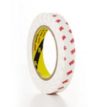 3M 스카치 다용도 폼 앙면 테이프 18mm x 5m, 흰색, 3개