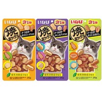 희동이네 이나바 야끼믹스 25gX3개 택1 기호성 좋은 영양 스낵 파우치 간식 [QSC-121 가다랑어+조개+오징어맛 유통기한 24년 1월까지], 3개, 25g, QSC-121 가다랑어+조개+오징어맛