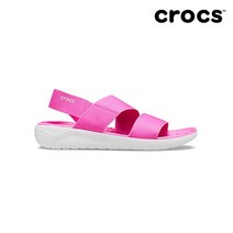 [크록스(CROCS)] [크록스] 여성 라이트라이드 스트레치 샌들 핑크 206081-6QV