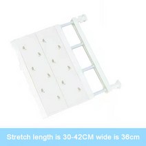 옷장 다용도 정리함 리빙박스 조절 가능한 옷장 스토리지 선반 벽 장착 파티션 레이어드 랙 욕실 개폐식, 08 K36-1