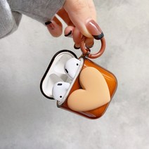 Coolqiya 스무디 에어팟1/2/프로/ 3세대 TPU 케이스 + 키링, 에어팟 1/2세대케이스