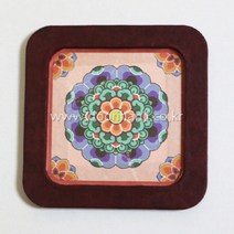 한지 찻받침 DIY 한지공예 만들기세트 두리한지공방, 단청누리찻받침(1)_빨강