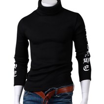 스댕클럽 남성용 겨울 기모 R레터링 목폴라 RT6225