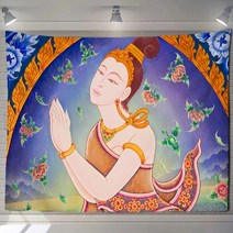 탱화 티벳 천주 석가모니 경면주사 thangka 표구사 탱화 불화 달마도 참선 불교미술 티베트 불교 교수형 벽 태피스트리 침실 부처님 동상 종교 벽화 thang-ga 홈 12, 5575e, 320x180cm
