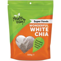 뉴질랜드 직구 Healthy Way Wonderful 최상급 퀄리티 White Chia Seed 17.64oz 1pack, 수량, 상세참조