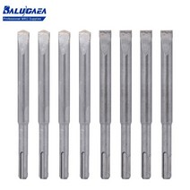 콘크리트홈파기 컷팅 12x150mm SDS 플러스 치즐 세트 포인트 그루브 가우 징 플랫 전기 해머 드릴 비트 콘크리트 벽 드릴링 타격 도구, [06] Square J-10X150mm