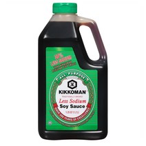 기꼬만 저염 간장 레스 소디움 소이 소스 1.2L Kikkoman Less Sodium Soy Sauce, 1개