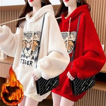 K.ONLINE SHOP여성 빅사이즈 후드티 맨투맨 하프 두꺼운 양털후리스 후드티 후드집업 가디건