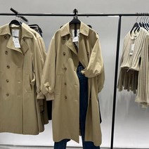 [KYO컴퍼니] ZARA 여성 트렌치코트 베이지 봄신상 더블버튼 롱자켓