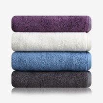 송월타월 뱀부도미닉무지 180g 세면타올 5매, 보라색