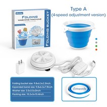 의류 건조기 Foldable portabl Washing Machine 5L Wash Machin Bucket Ultrasonic For Clothing Mini Underwear, [01] A10 3 IN 1