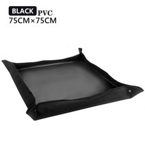50100CM 심기 매트 PE 원예 Potting 패드 방수 Foldable 꽃 냄비 이식 식물, Black 75x75cm