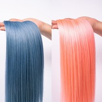 김단 제니퍼 칼라피스 땋기 VIP 천연달비모 22인치(56cm) 반피스, 실버