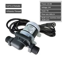 펌프 산업용 12v 24v dc 브러시리스 워터 12 스레드 태양열 온수기 샤워 바닥 난방 부스터 잠수정 워터
