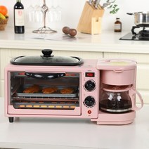멀티 3 In 1 아침 식사 메이커 9L 용량 기능 로스트 기계 빵 토스터 전기 오븐 주방 가전 가성비 배송, [03] EU, [02] 9L Pink