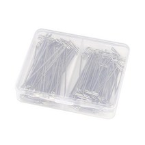 100pcs / 핀 바늘을 만드는 가발 세트 2 크기 54, 실버, 탄소강 PP 폴리 프로필렌