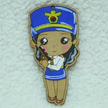 (직업시리즈)여자경찰 팬시우드 diy 돌잡이소품