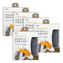 생활미소 무흠집 수세미 그레이 10입, 5개