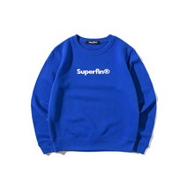 슈퍼핀 맨투맨 블루 라운드맨투맨 가을 주니어맨투맨 주니어 키즈