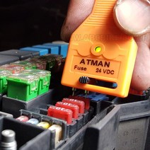 ATMAN 휴즈테스터 FT-1 퓨즈테스터 (배터리교체가능) DC12V ~ DC24V ( ), 단품
