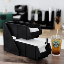 패스트푸드 햄버거 스낵바 빨대 냅킨 박스 컵보관함