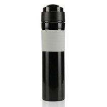 더치커피 메이커 콜드브루 드립스테이션 350ML 휴대용 프렌치 프레스 커피 병 차 필터 손 압력 머신 자동차 사무실, Black