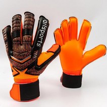 축구 트레이닝 훈련품 프로 골키퍼 장갑 4mm 라텍스 손가락 보호 두꺼운, [04] ORANGE