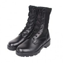 국산 검정 테러화 긴목 무지퍼 워커 부츠 전투화