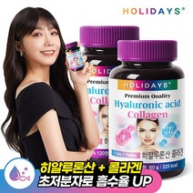 홀리데이즈 시너지UP 300달톤 초저분자 히알루론산 콜라겐 x 2병 (총8개월분), 단품없음, 2개, 120정