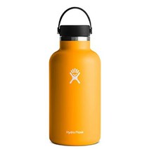 HYDRO FLASK - 하이드로 플라스크 텀블러 물병 플렉스 캡이 있는 하이드로 플라스크 와이드 입 병, 불가사리, 64온스