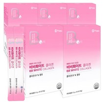 프랑스산 유유제약 비비 화이트 저분자 피쉬 콜라겐5000 30포X5개 비타민C 펩타이드, 5개, 30포