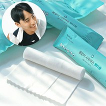 웻타올 웻타월 샤워 티슈 생분해원단 일회용 캠핑 환자 타올 바디 물티슈 물없이샤워 데오, 중형