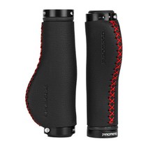 자전거 MTB 핸들 그립 손잡이 바엔드 락그립, 손목형, 레드블랙