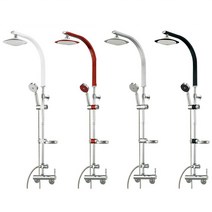 올리비아 3단 높이조절 슬림 해바라기 무토수형 샤워바 화이트, 1개