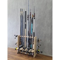 카티야 스탠드 릴 로드 낚시대 거치대 진열대 16구 릴13구, 낚시대16구 릴 13구