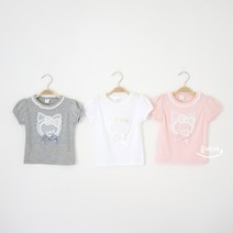 S/S 콩베베 야옹이 레이스티셔츠 여아공주블라우스 PR02