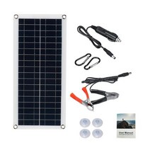 태양광발전 태양열설치 태양열패널 20W1000W 태양 전지 패널 12V 10A100A 컨트롤러 전화 자동차 MP3 패드 충전기 야외 배터리 공급, Only Solar Panel