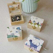 [624CONTAINER]일러스터 수동 오르골 (4 TYPE)포장훼손 반품불가, ★옵션확인必뮤직