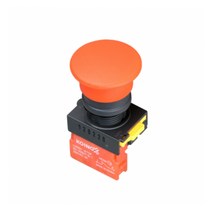 1A1B 푸쉬온 자동 복귀 리턴 스위치 버섯형 ON-(ON) 22mm NS22-PEM-1A01B, 노란색 [NS22-PEM-Y1A01B]