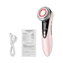 얼굴리프팅마사지기 LED 라이트 테라피 얼굴 마사지 기계 메조테라피 리프팅 장치 신제품 압축 피부 회춘 주름 강화 청소, 2.Pink