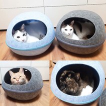 말썽쟁이여름 고양이 캣 텐트 숨숨집 동굴 에그 하우스 숨집, 그레이