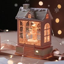 모리앤 러브하우스 뮤직 조명오르골 자동 눈날림기능 발레 핑크